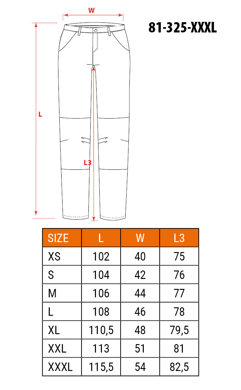 Pracovné nohavice, 100% bavlna, veľkosť XXXL od NEO TOOLS nájdeš na naravis.sk