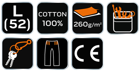 Krátke nohavice, 100% bavlna, veľkosť L od NEO TOOLS nájdeš na naravis.sk