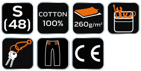 Krátke nohavice, 100% bavlna, veľkosť S od NEO TOOLS nájdeš na naravis.sk