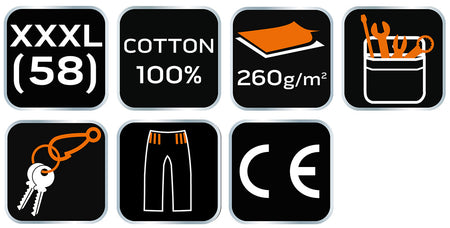 Krátke nohavice, 100 % bavlna, veľkosť XXXL od NEO TOOLS nájdeš na naravis.sk