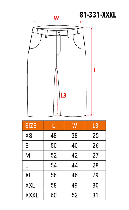 Krátke nohavice, 100 % bavlna, veľkosť XXXL od NEO TOOLS nájdeš na naravis.sk