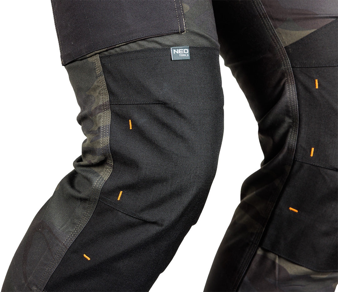 Pracovné nohavice Mix&Match, Canvas, Cordura výstuhy, zelená marocká, veľkosť L od NEO TOOLS nájdeš na naravis.sk