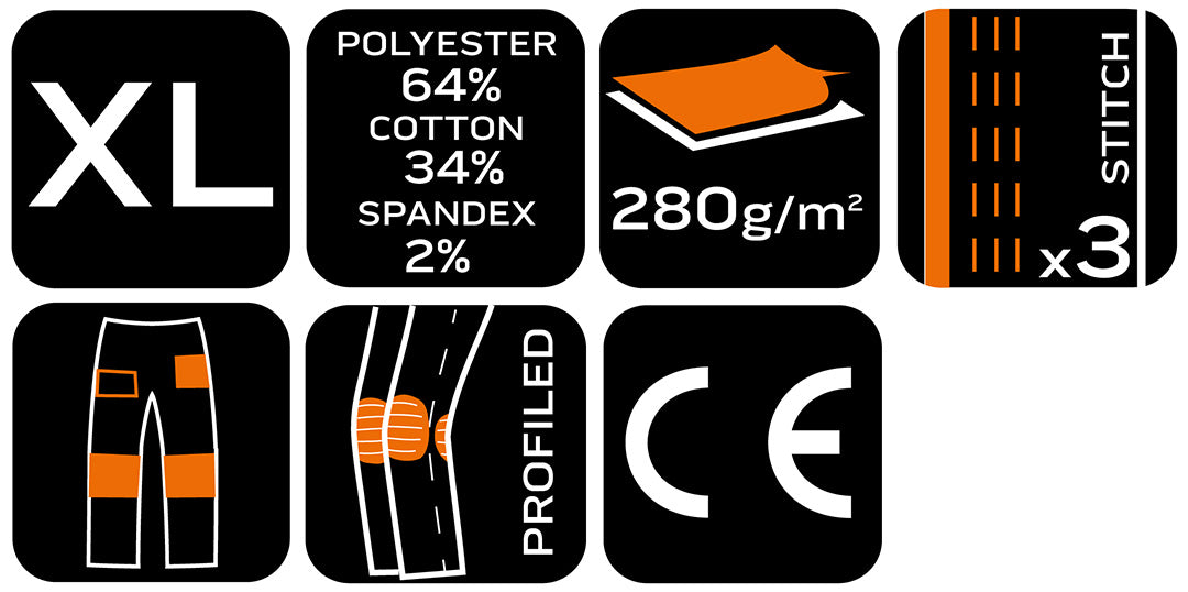 Pracovné nohavice Mix&Match, Canvas, Cordura výstuhy, zelená marocká, veľkosť XL od NEO TOOLS nájdeš na naravis.sk