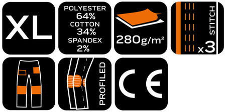 Pracovné nohavice Mix&Match, Canvas, Cordura výstuhy, zelená marocká, veľkosť XL od NEO TOOLS nájdeš na naravis.sk
