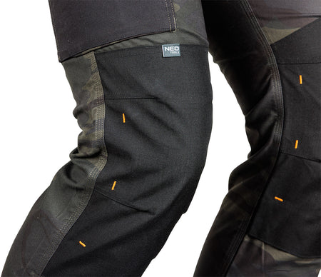 Pracovné nohavice Mix&Match, Canvas, Cordura výstuhy, zelená marocká, veľkosť XS od NEO TOOLS nájdeš na naravis.sk