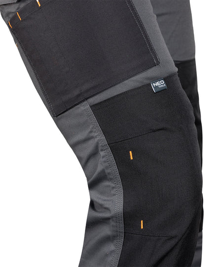 Pracovné nohavice Mix&Match, plátno, výstuhy Cordura, sivá/čierna, veľkosť L od NEO TOOLS nájdeš na naravis.sk