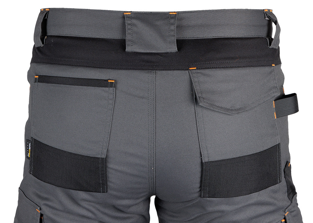 Pracovné nohavice Mix&Match, plátno, výstuhy Cordura, sivá/čierna, veľkosť M od NEO TOOLS nájdeš na naravis.sk