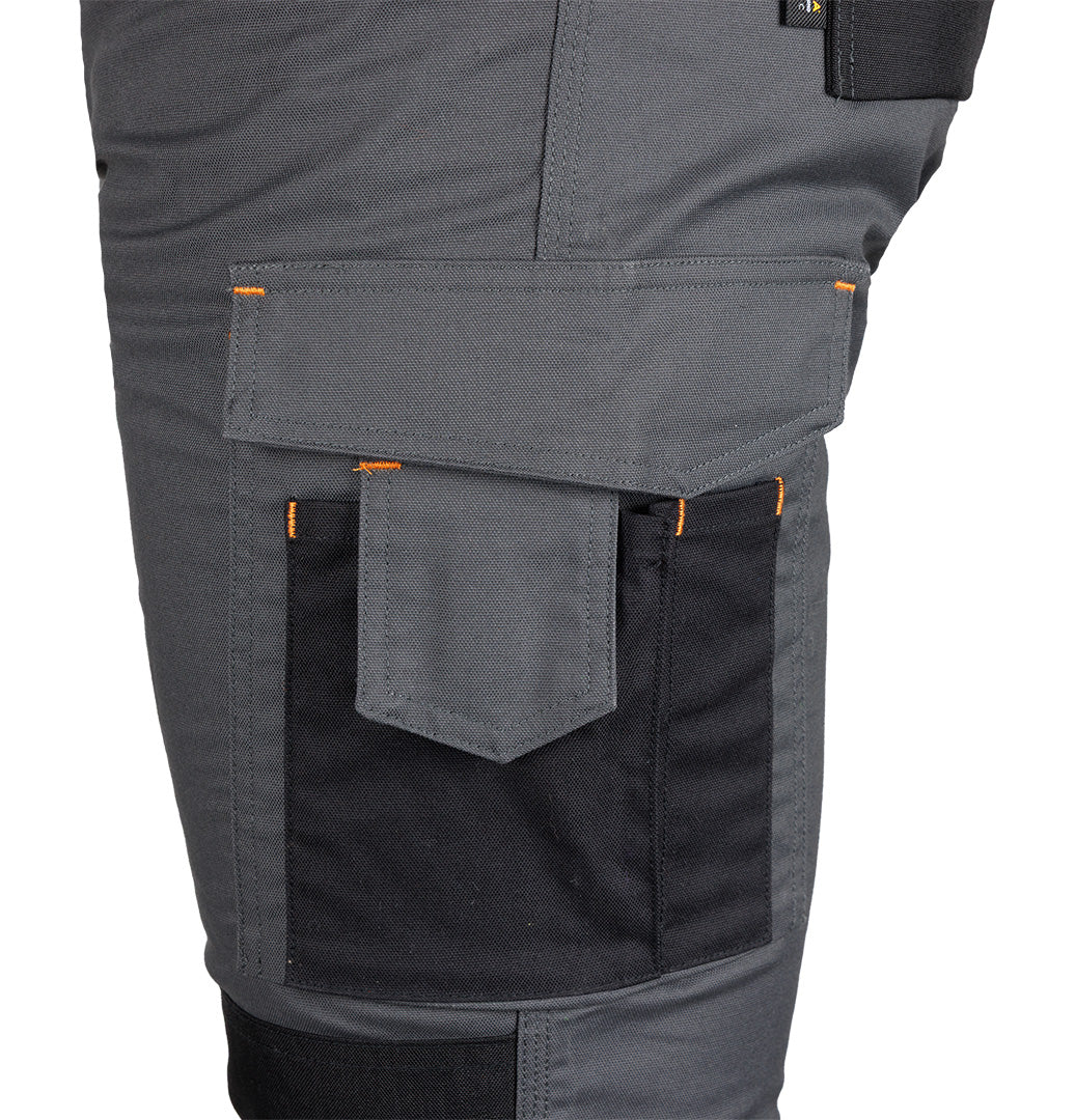 Pracovné nohavice Mix&Match, plátno, výstuhy Cordura, sivá/čierna, veľkosť M od NEO TOOLS nájdeš na naravis.sk