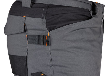 Pracovné nohavice Mix&Match, plátno, výstuhy Cordura, sivá/čierna, veľkosť S od NEO TOOLS nájdeš na naravis.sk