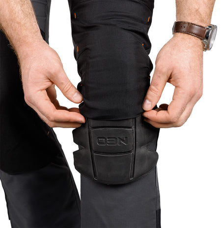 Pracovné nohavice Mix&Match, plátno, výstuhy Cordura, sivá/čierna, veľkosť XXXL od NEO TOOLS nájdeš na naravis.sk