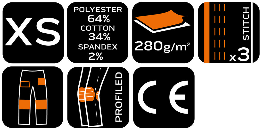 Pracovné nohavice Mix&Match, plátno, výstuhy Cordura, béžová/čierna, veľkosť XS od NEO TOOLS nájdeš na naravis.sk