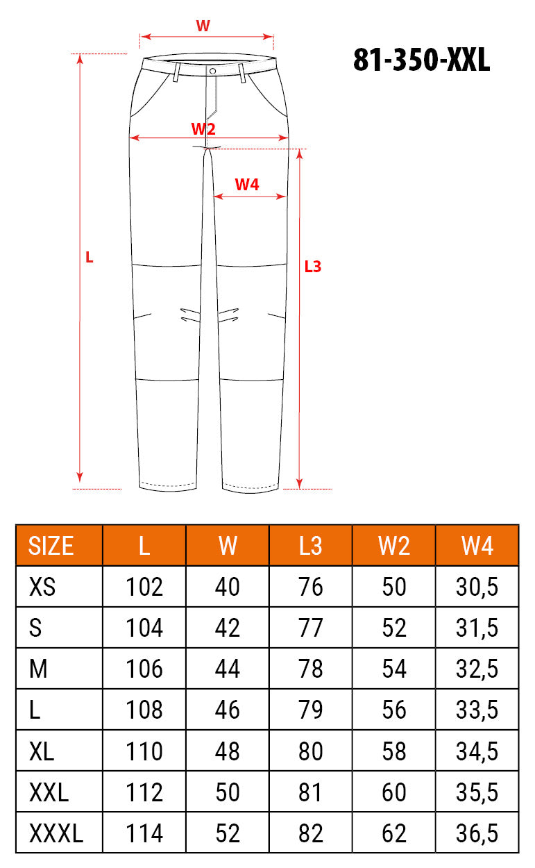 Pracovné nohavice Mix&Match, plátno, výstuhy Cordura, béžová a čierna, veľkosť XXL od NEO TOOLS nájdeš na naravis.sk