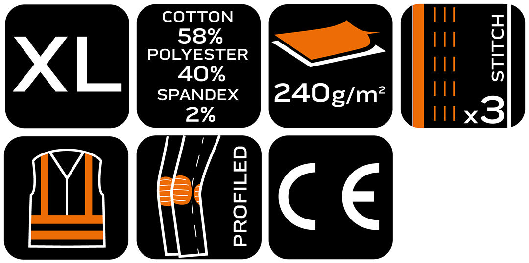 Pracovné nohavice Mix&Match, čierne, veľkosť XL od NEO TOOLS nájdeš na naravis.sk