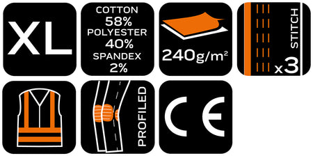 Pracovné nohavice Mix&Match, čierne, veľkosť XL od NEO TOOLS nájdeš na naravis.sk