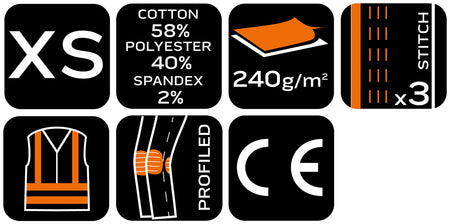 Pracovné nohavice Mix&Match, sivé a čierne, veľkosť XS od NEO TOOLS nájdeš na naravis.sk