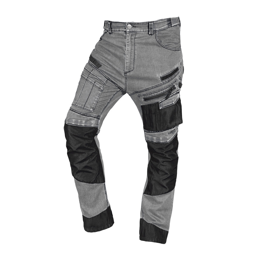 Pracovné nohavice DENIM, Oxfordská výstuž, sivé, veľkosť XS od NEO TOOLS nájdeš na naravis.sk