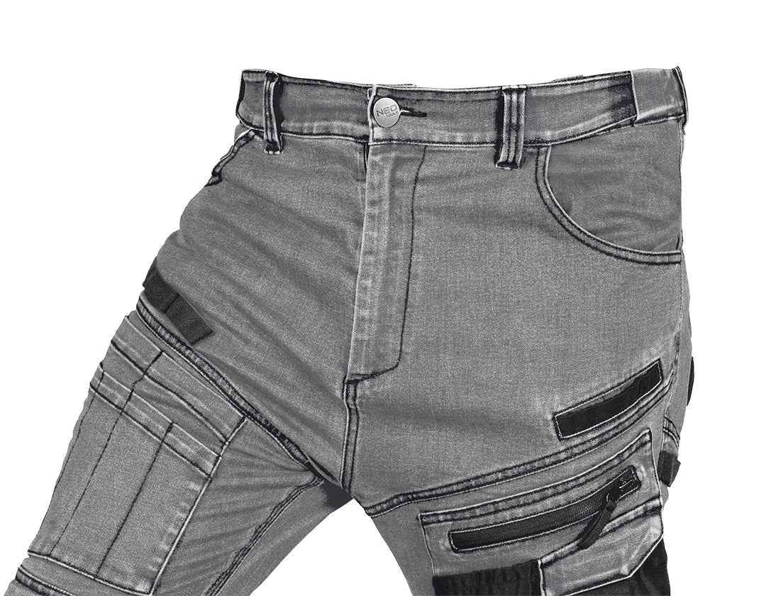 Pracovné nohavice DENIM, Oxfordská výstuž, sivé, veľkosť XXL od NEO TOOLS nájdeš na naravis.sk