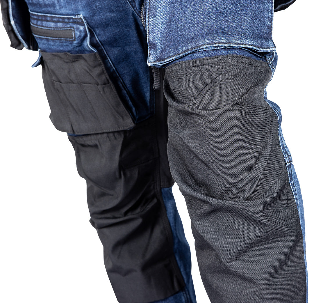 Pracovné nohavice DENIM, výstuž Cordura, odnímateľné vrecká, námornícka modrá, veľkosť XS od NEO TOOLS nájdeš na naravis.sk