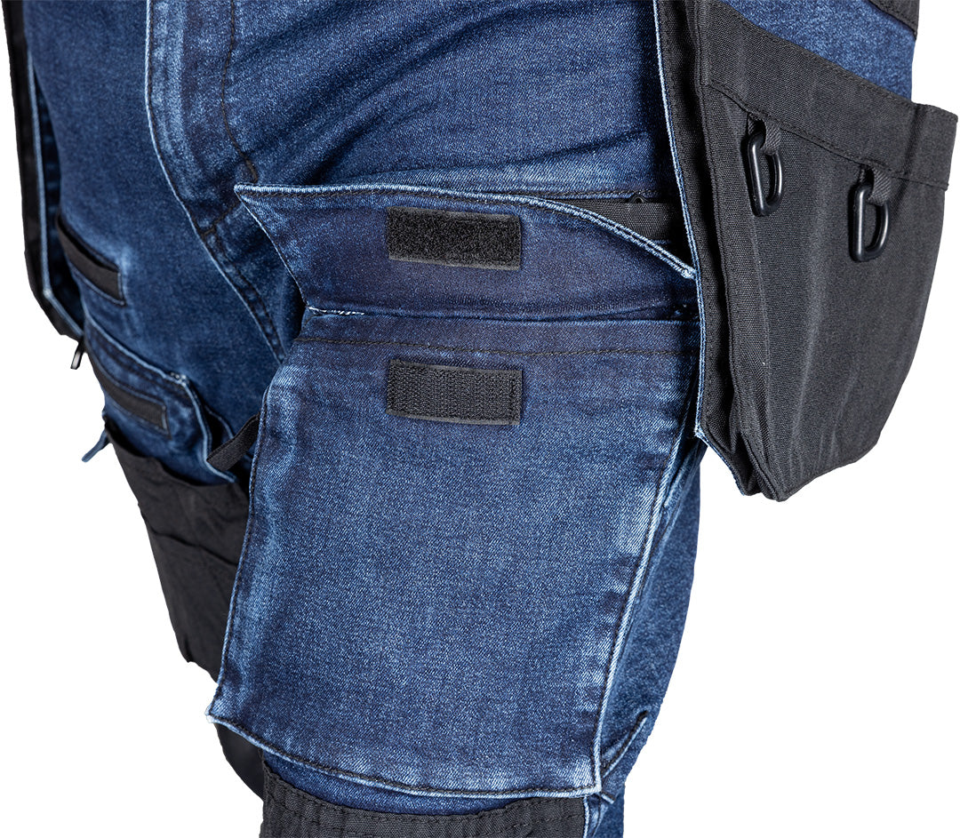 Pracovné nohavice DENIM, výstuž Cordura, odnímateľné vrecká, námornícka modrá, veľkosť XS od NEO TOOLS nájdeš na naravis.sk
