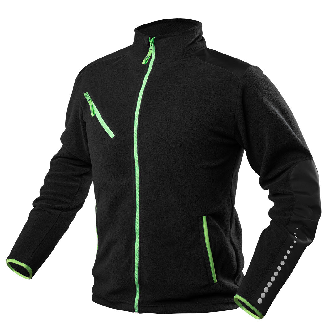 Pracovný fleece PREMIUM, čierny, vystužený Cordurou, veľkosť L od NEO TOOLS nájdeš na naravis.sk