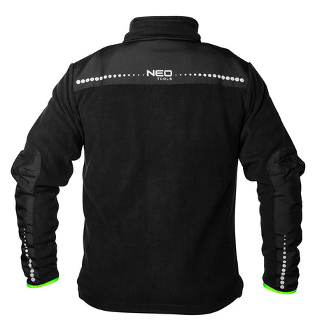 Pracovný fleece PREMIUM, čierny, vystužený Cordurou, veľkosť M od NEO TOOLS nájdeš na naravis.sk