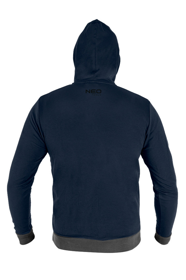 Mikina s kapucňou COMFORT, tmavomodrá, veľkosť M od NEO TOOLS nájdeš na naravis.sk