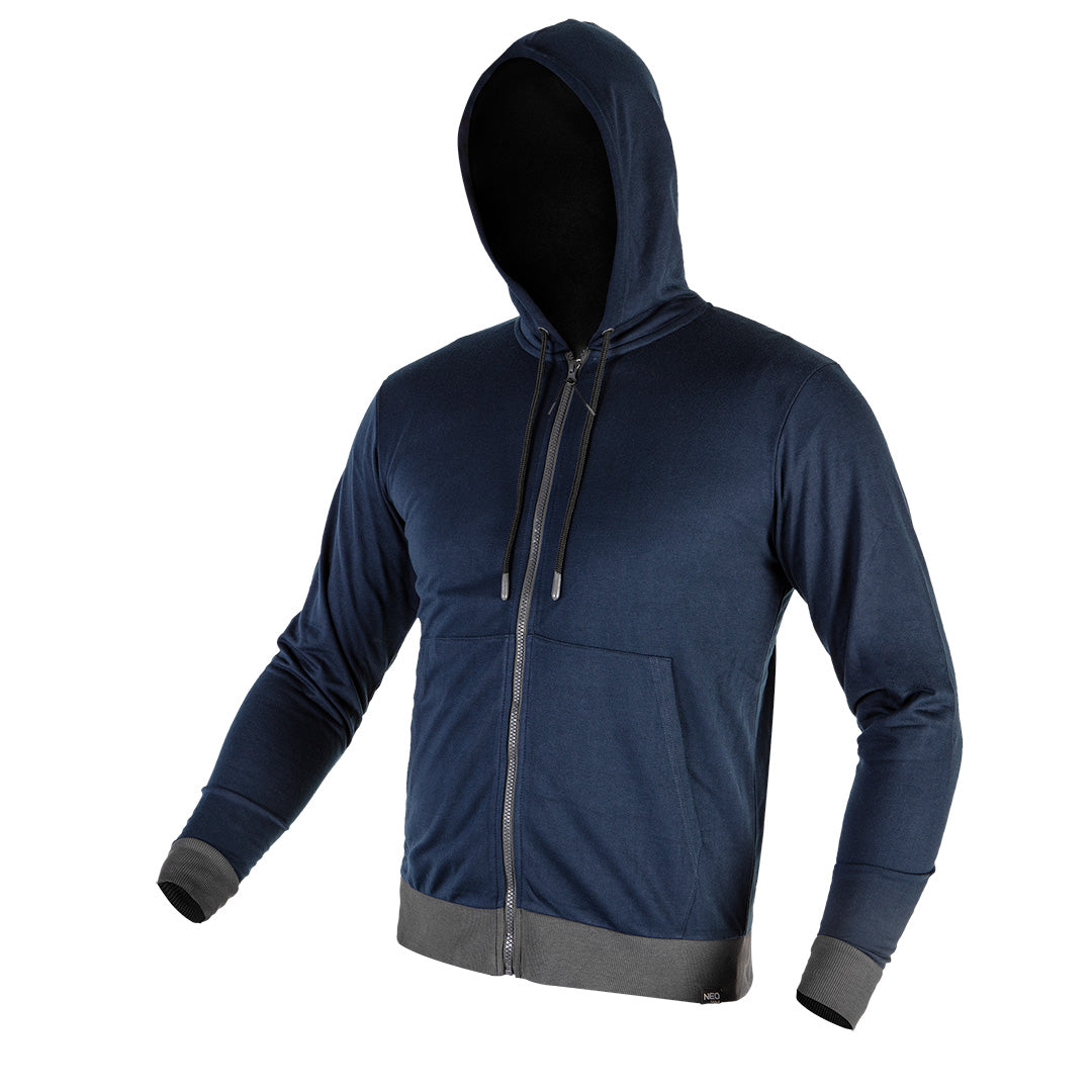 Mikina s kapucňou COMFORT, tmavomodrá, veľkosť M od NEO TOOLS nájdeš na naravis.sk