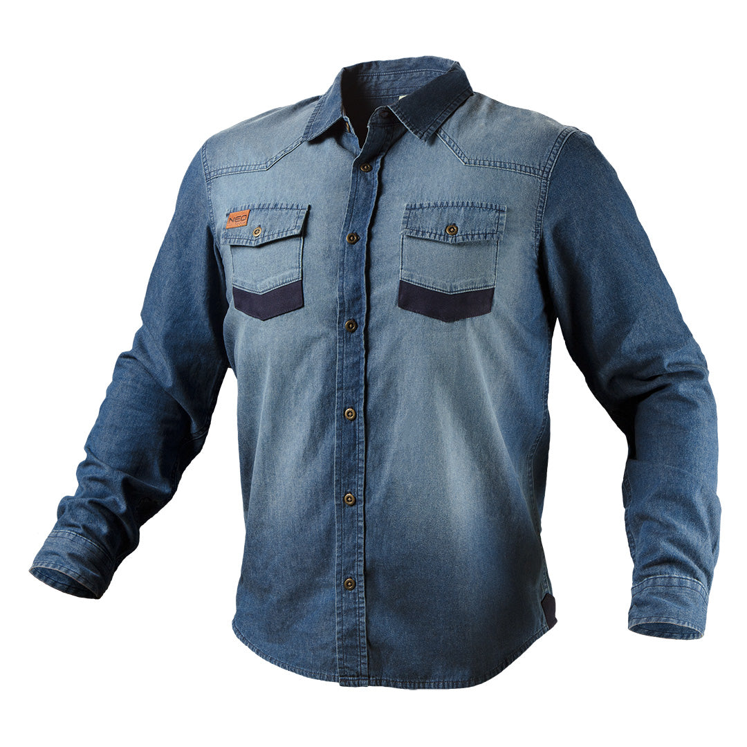 pracovná košeľa DENIM, veľkosť L od NEO TOOLS nájdeš na naravis.sk