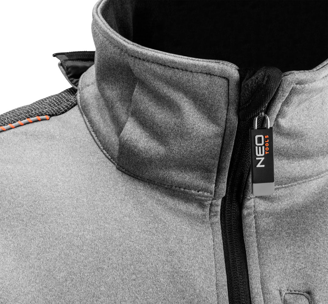 Pracovná bunda softshellová, s odopínateľnou kapucňou, veľkosť L od NEO TOOLS nájdeš na naravis.sk