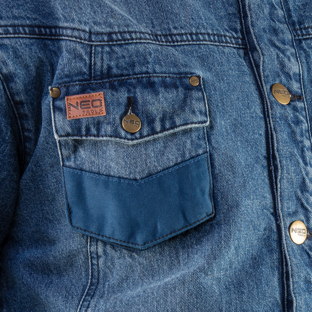 Zateplená džínsová bunda DENIM, veľkosť L od NEO TOOLS nájdeš na naravis.sk