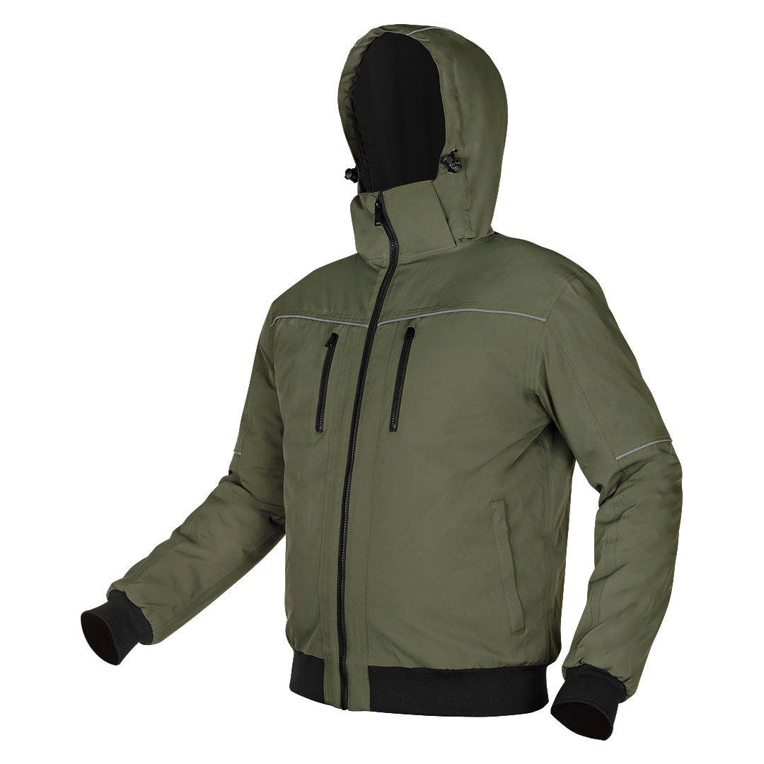 Zateplená bunda s kapucňou OUTDOOR, zelená, veľkosť XL od NEO TOOLS nájdeš na naravis.sk