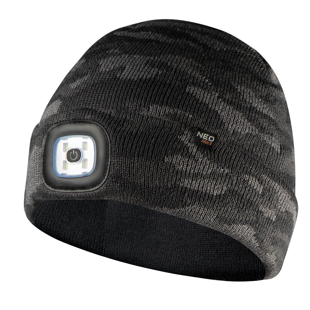 Dvojvrstvová čiapka CAMO URBAN s LED baterkou od NEO TOOLS nájdeš na naravis.sk