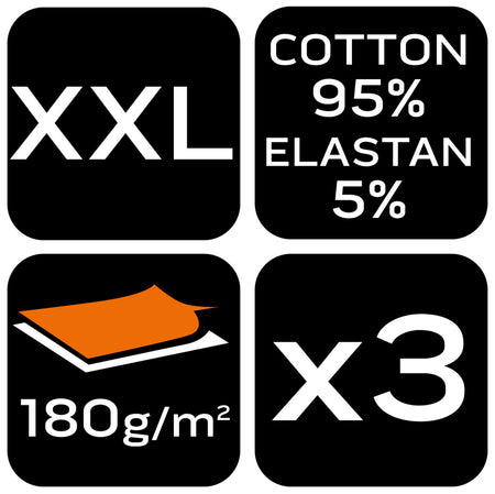 Boxerky basic 2, 3-pack, veľkosť XXL od NEO TOOLS nájdeš na naravis.sk