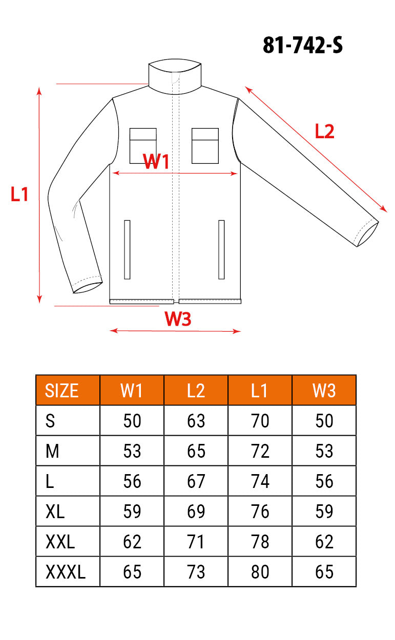 Výstražná bunda 40% polyester, 60% bavlna, 260 g/m², veľkosť S od NEO TOOLS nájdeš na naravis.sk