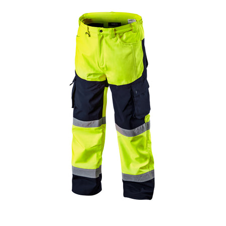 Pracovné nohavice výstražné softshell, žlté, veľkosť XL od NEO TOOLS nájdeš na naravis.sk