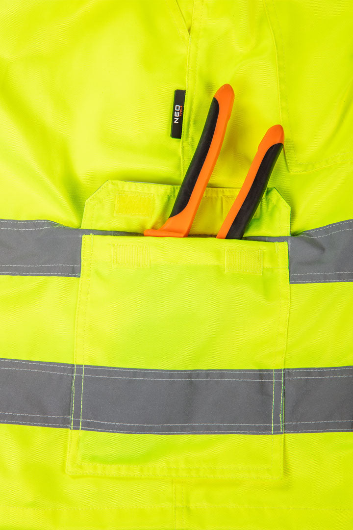 Výstražné krátke nohavice, žltá, veľkosť XXL od NEO TOOLS nájdeš na naravis.sk