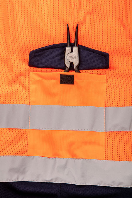 Výstražné krátke nohavice, oranžová, sieťkové, veľkosť S od NEO TOOLS nájdeš na naravis.sk