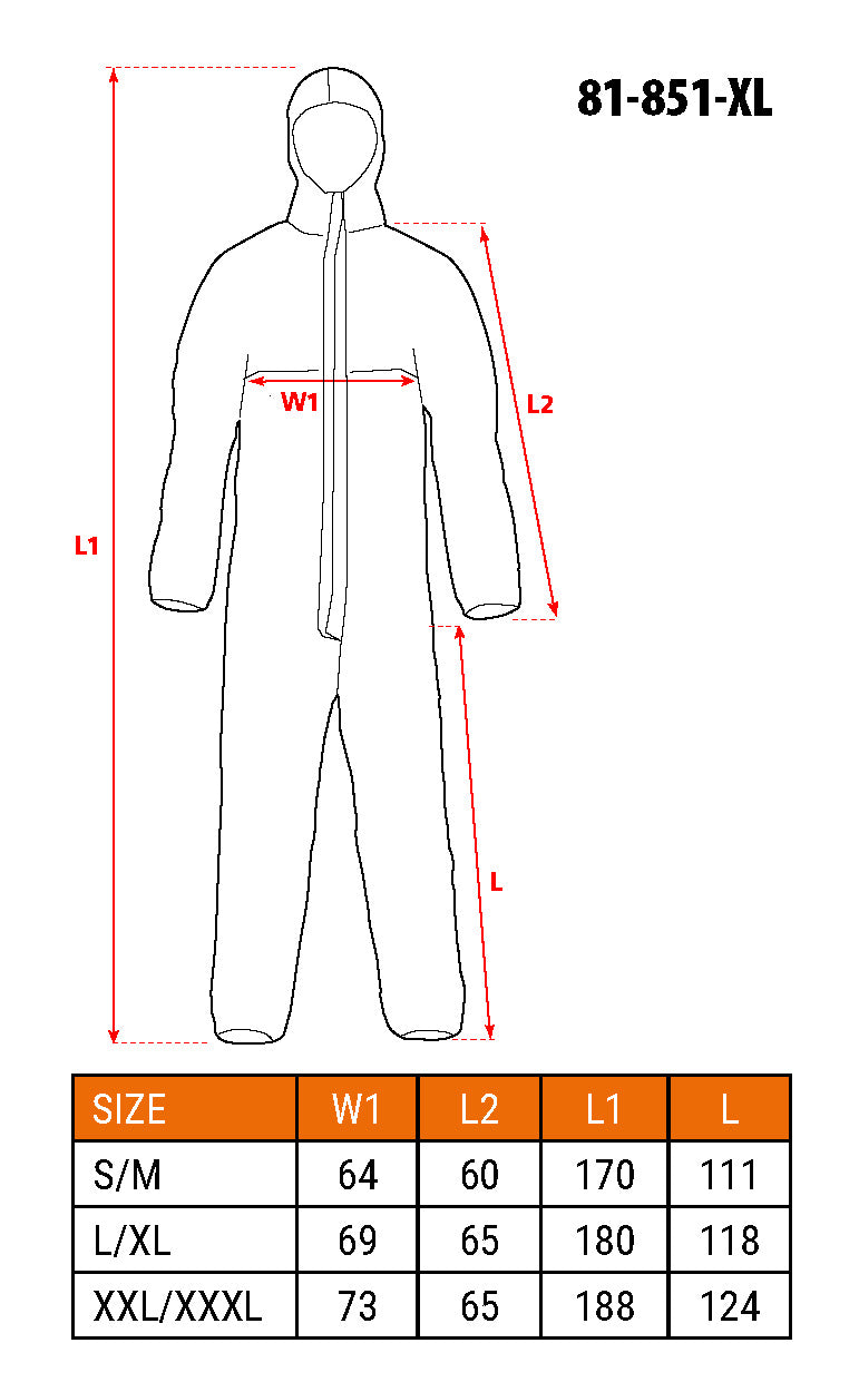 PP+PE ochranná kombinéza, veľkosť L/XL od NEO TOOLS nájdeš na naravis.sk