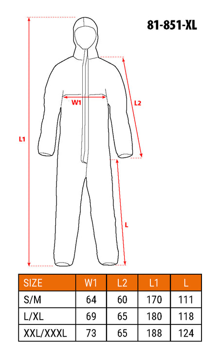 PP+PE ochranná kombinéza, veľkosť L/XL od NEO TOOLS nájdeš na naravis.sk