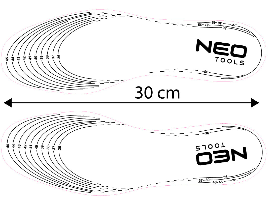 Vložky do topánok z aktívneho karbónu, strihateľné 36-45 od NEO TOOLS nájdeš na naravis.sk
