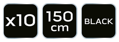 Šnúrky na pracovné topánky 150 cm, čierne od NEO TOOLS nájdeš na naravis.sk