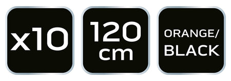 Šnúrky do pracovných topánok 120 cm, oranžovo-čierné od NEO TOOLS nájdeš na naravis.sk