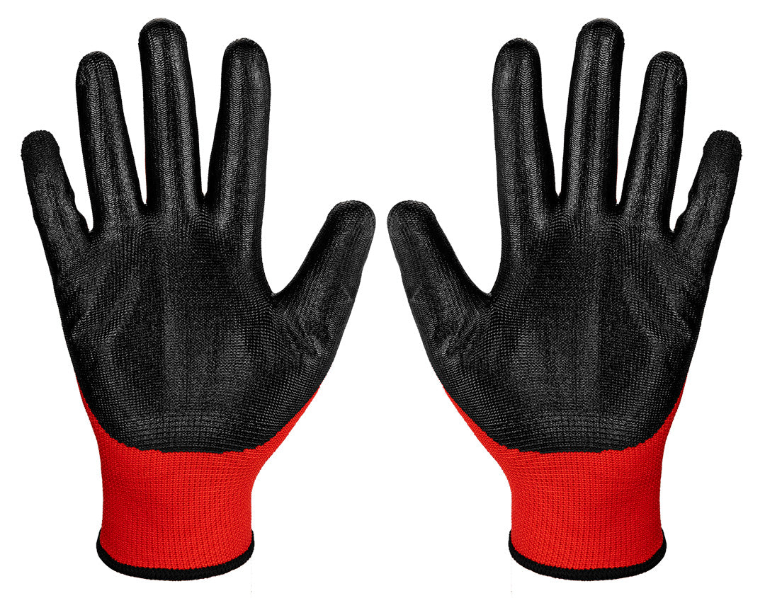 Pracovné rukavice, polyester s latexovým povlakom (hladké), kat. 1, veľkosť 9 od TOPEX nájdeš na naravis.sk