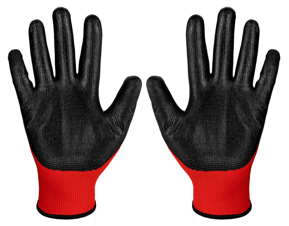 Pracovné rukavice, polyester s latexovým povlakom (hladké), kat. 1, veľkosť 9 od TOPEX nájdeš na naravis.sk