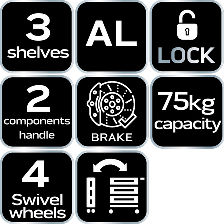 Skladací vozík 75 kg s organizérom od NEO TOOLS nájdeš na naravis.sk