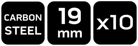 Držiak nástrojov z uhlíkovej ocele fi 19, 10 ks. od NEO TOOLS nájdeš na naravis.sk