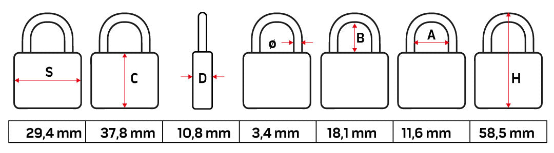 Visiaci zámok na kufor 58 × 30 × 13 mm od NEO TOOLS nájdeš na naravis.sk