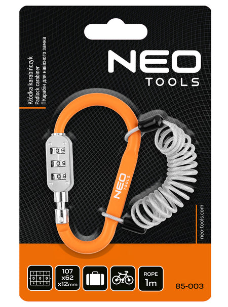 Zapínanie na karabínku - kód 110 × 62 × 12 mm od NEO TOOLS nájdeš na naravis.sk