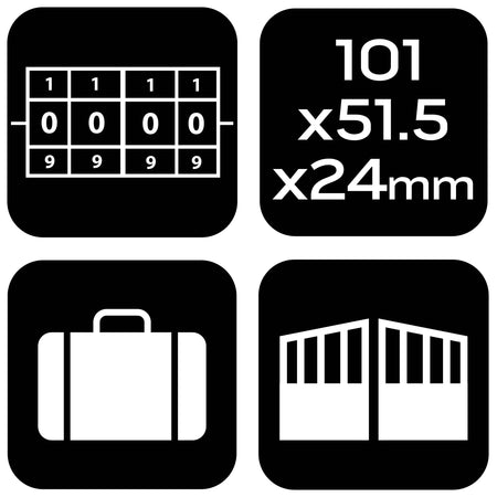 Visiaci zámok Cipher 101x51,5x24mm od NEO TOOLS nájdeš na naravis.sk