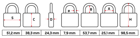 Visiaci zámok Cipher 101x51,5x24mm od NEO TOOLS nájdeš na naravis.sk